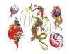 colored dragon multi tattoo